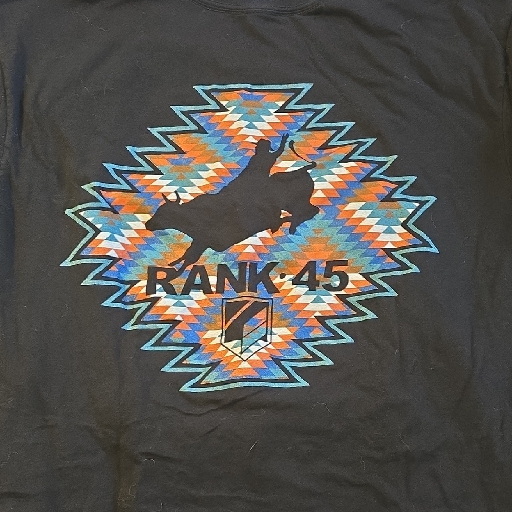 Rank 45 Graphic Black Tshirt
